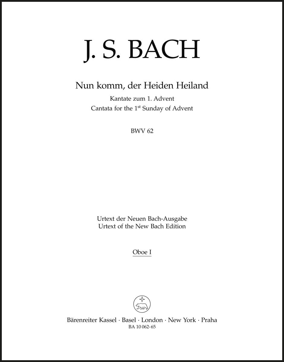 Bach: Nun komm, der Heiden Heiland, BWV 62