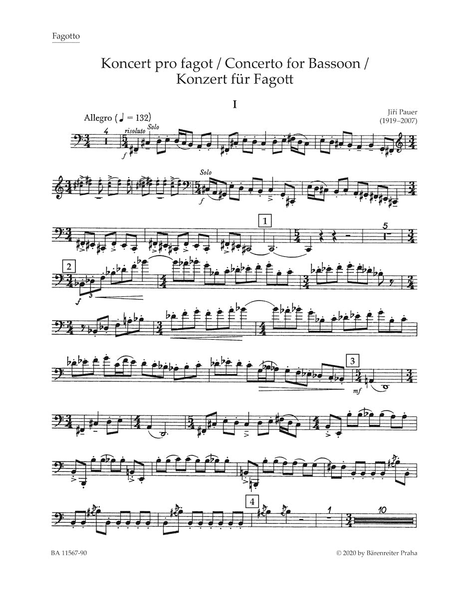 Pauer: Bassoon Concerto