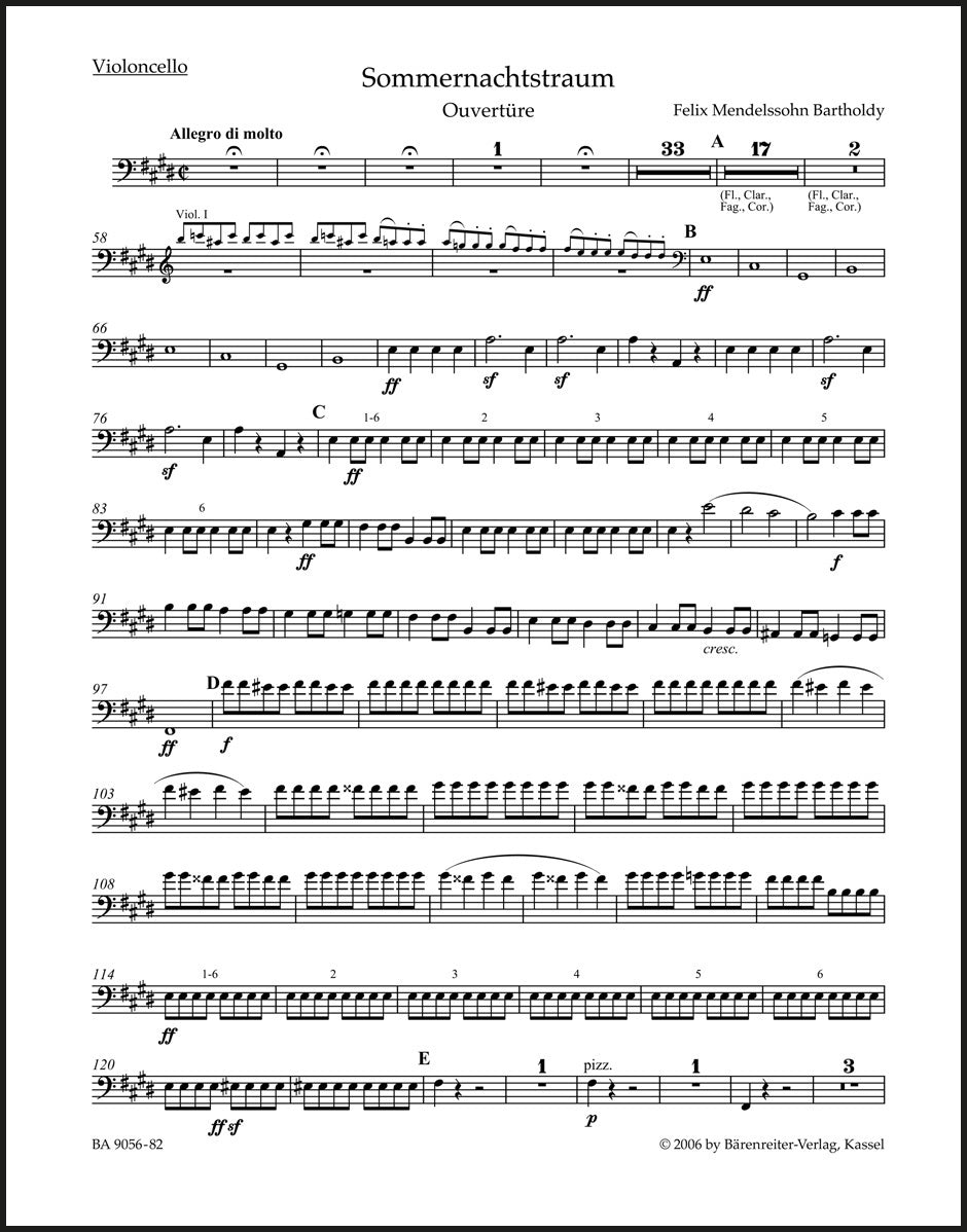 Mendelssohn: A Midsummer Night's Dream Overture, MWV P 3, Op. 21