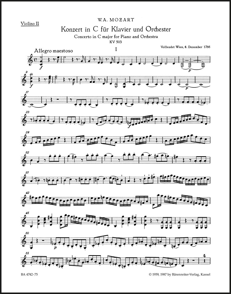 Mozart: Piano Concerto No. 25 in C Major, K. 503