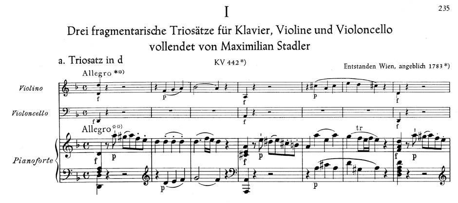 Mozart: Piano Trios