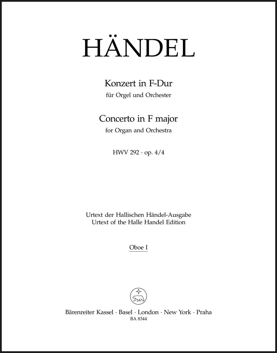 Handel: Organ Concerto in F Major, HWV 292, Op. 4, No. 4