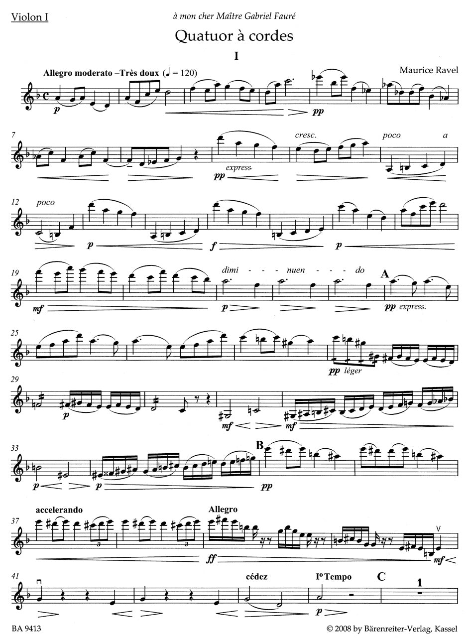 Ravel: String Quartet