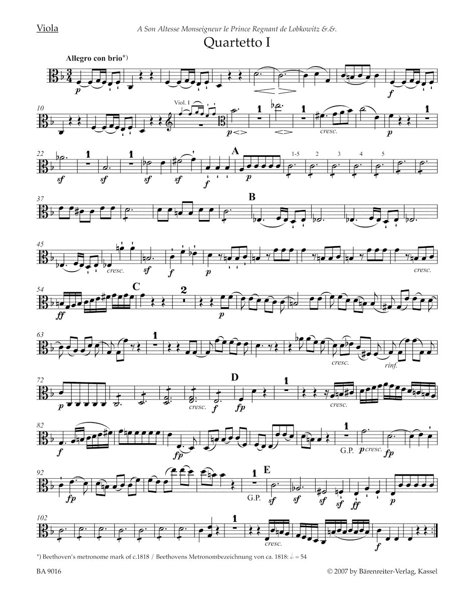 Beethoven: String Quartets, Op. 18