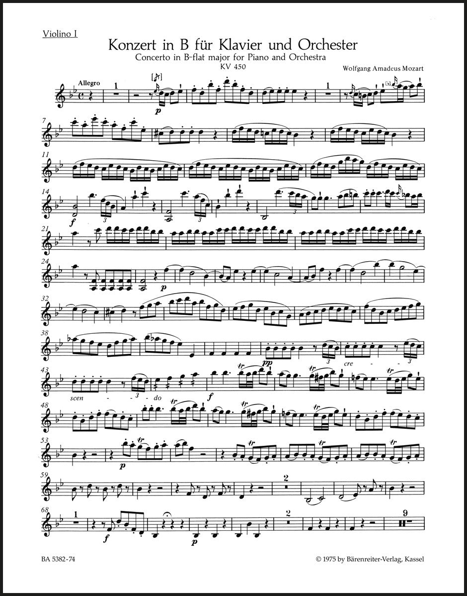 Mozart: Piano Concerto No. 15 in B-flat Major, K. 450