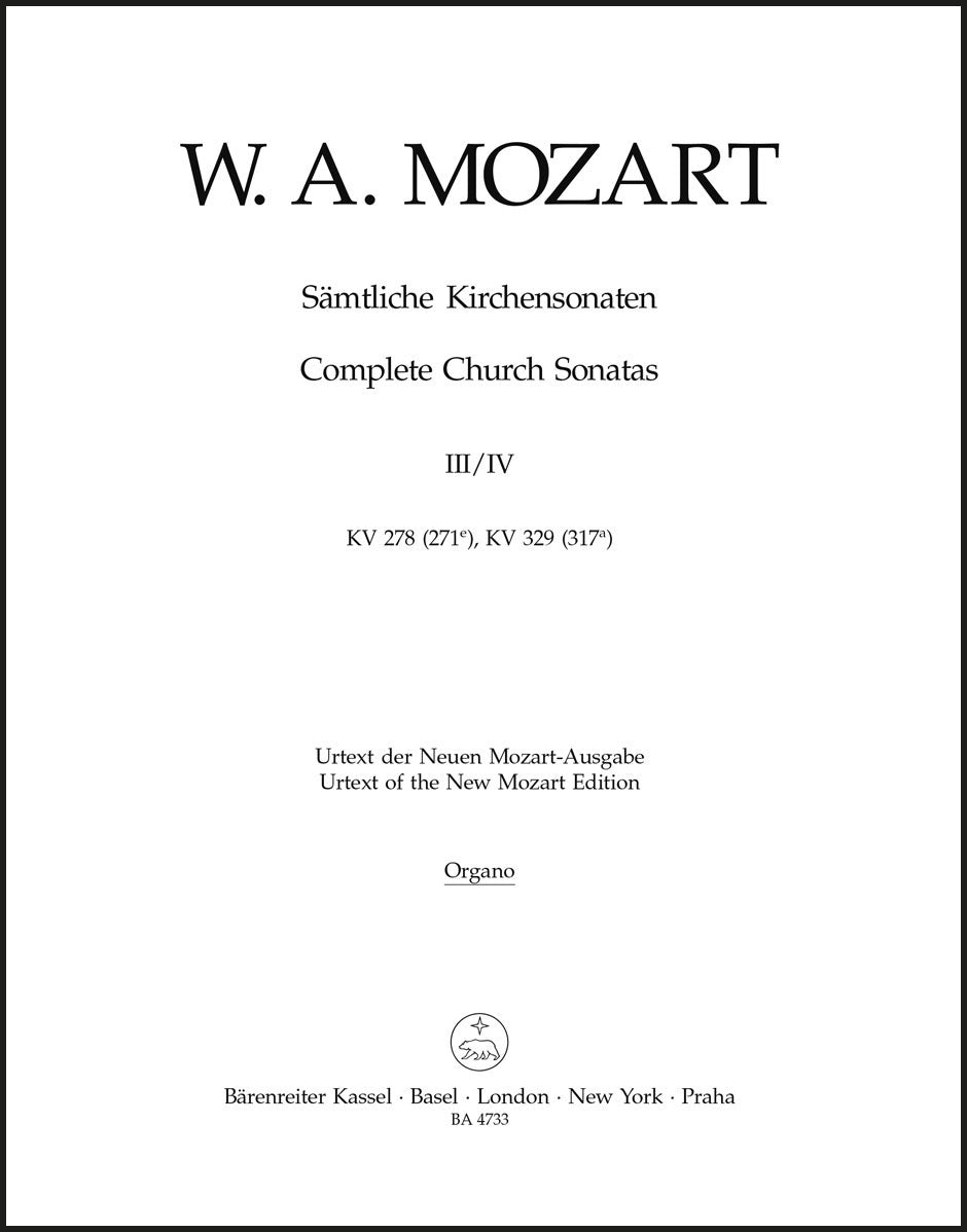 Mozart: Complete Church Sonatas - Volume 3 & 4 (K. 278 & K. 329)