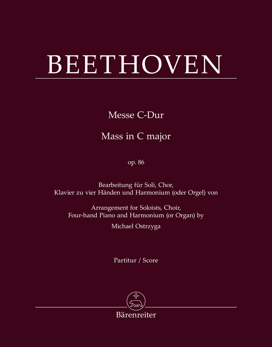 Beethoven: Mass in C Major, Op. 86 (arr. for choir & keyboards)