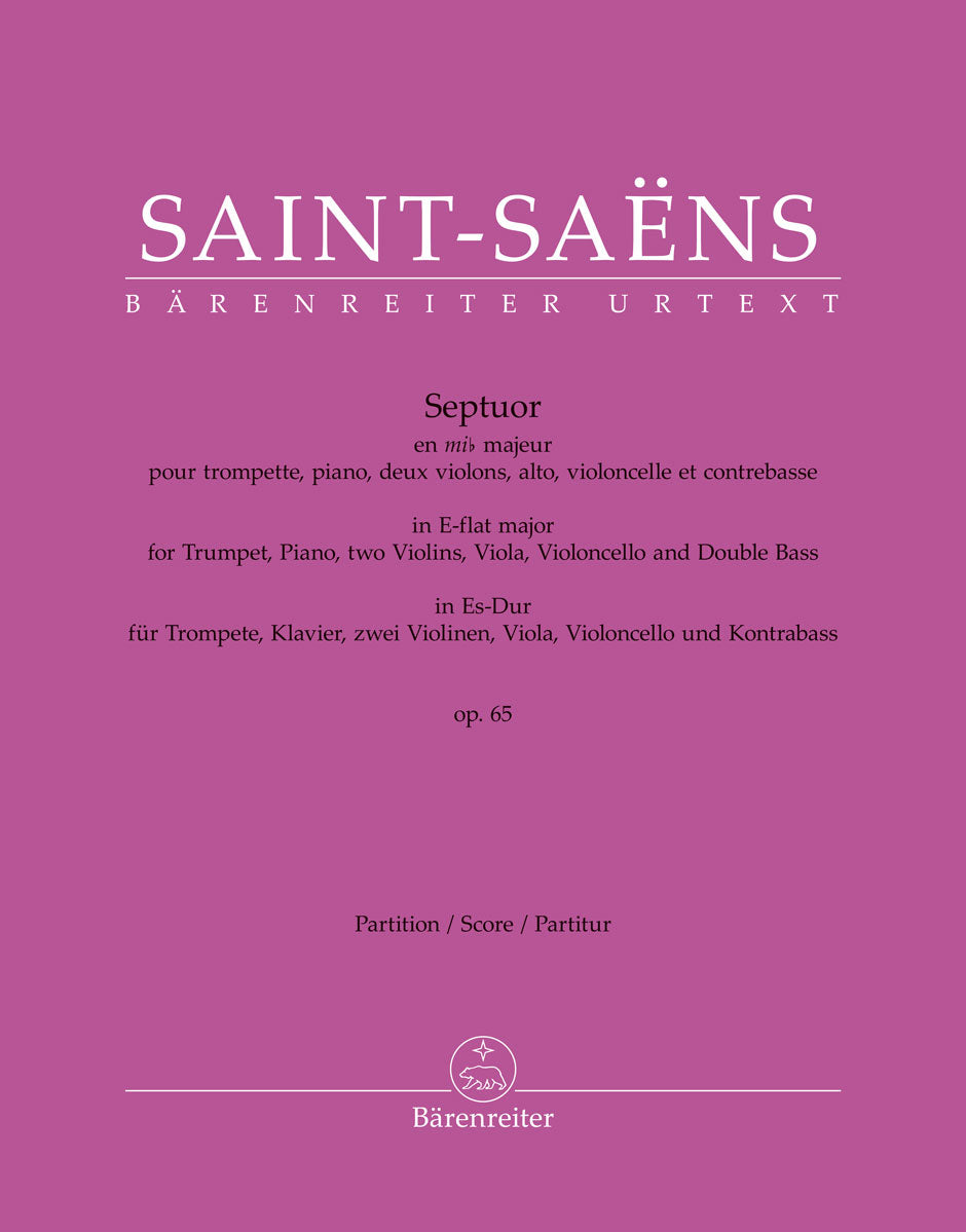 Saint-Saëns: Septuor for Trumpet, Piano, Violins, Viola, Cello and Double Bass in E-flat Major, Op. 65