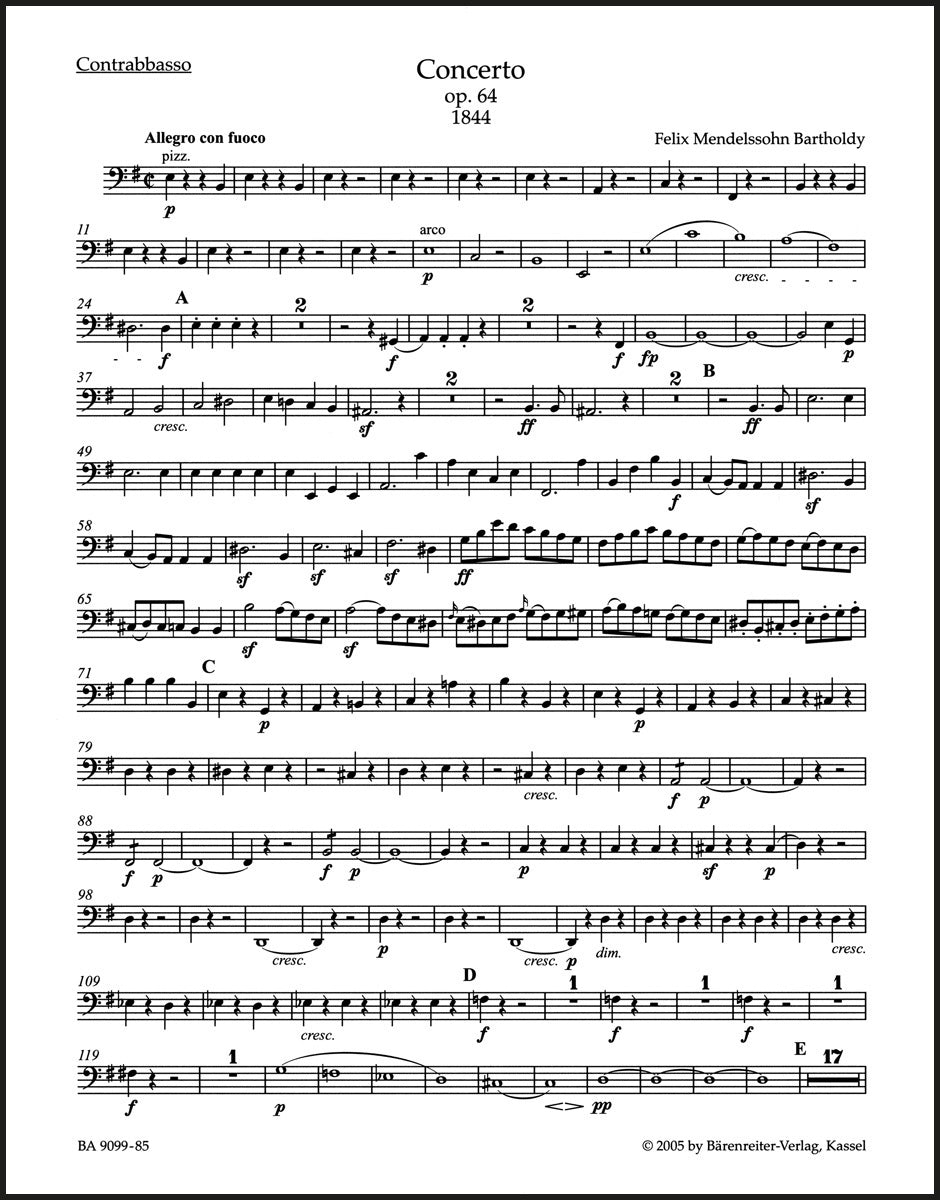 Mendelssohn: Violin Concerto in E Minor, Op. 64