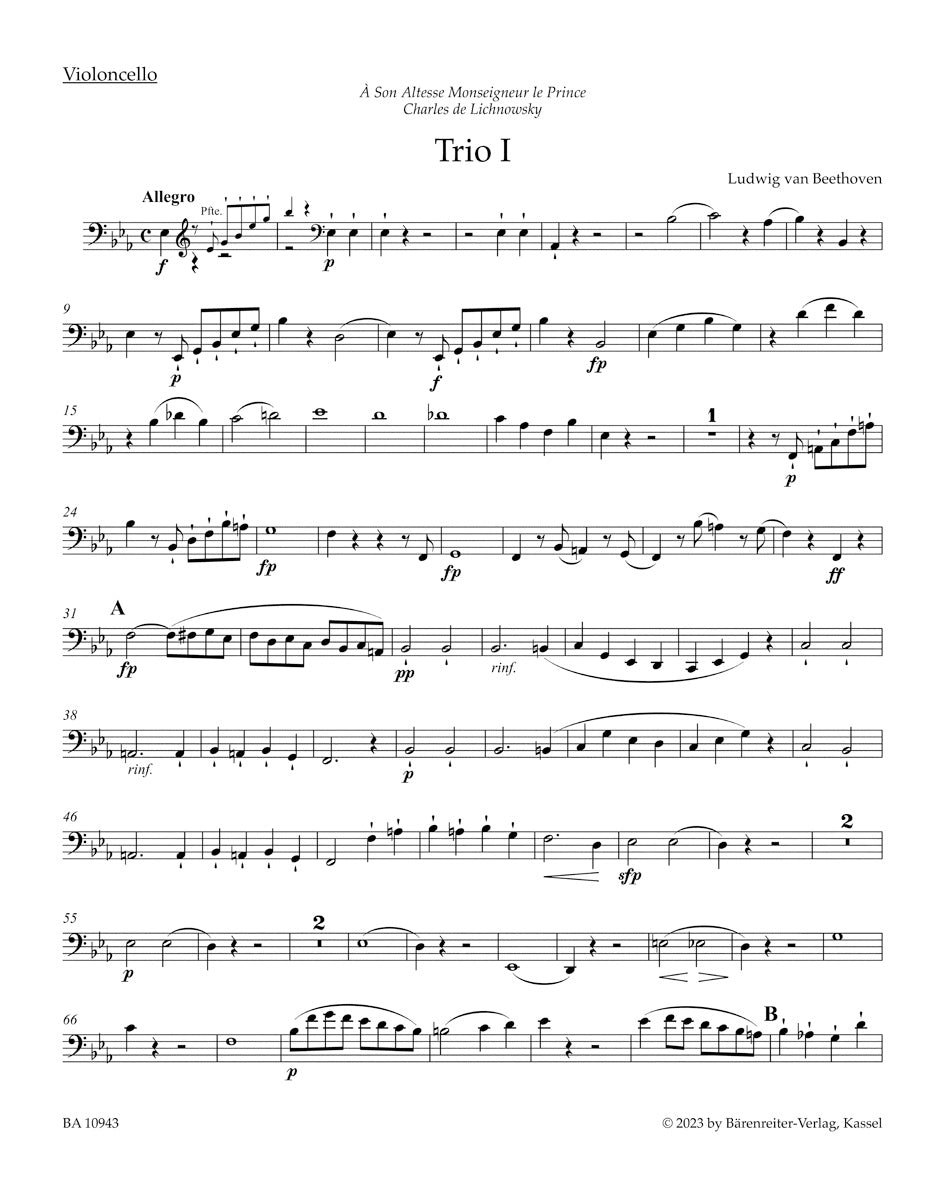 Beethoven: 3 Piano Trios, Op. 1
