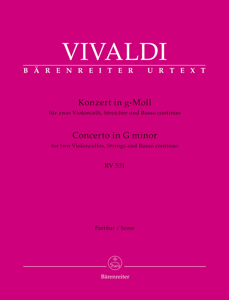 Vivaldi: Concerto for 2 Cellos in G Minor, RV 531