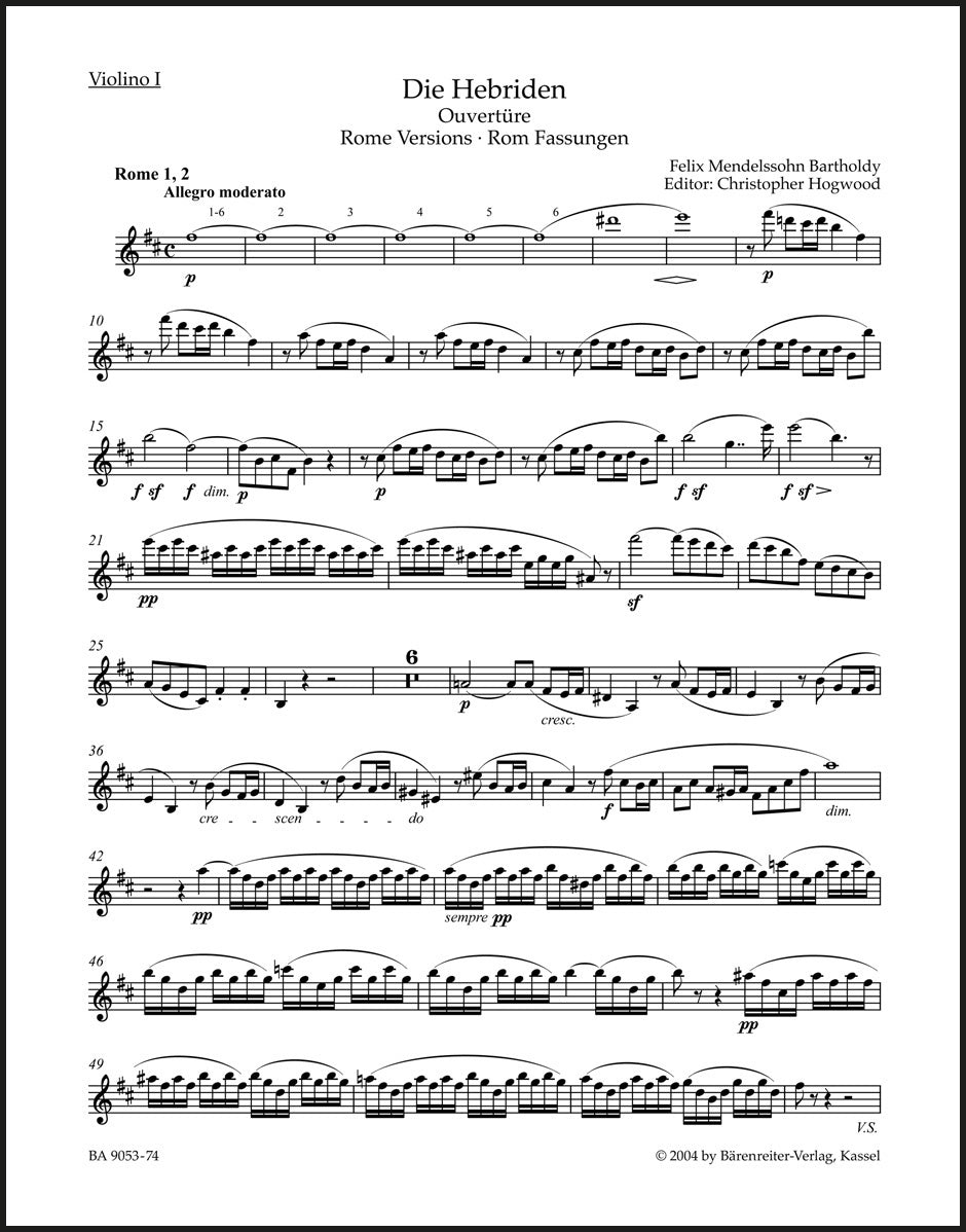 Mendelssohn: The Hebrides, MWV P 7, Op. 26