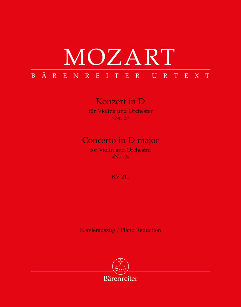 Mozart: Violin Concerto No. 2 in D Major, K. 211