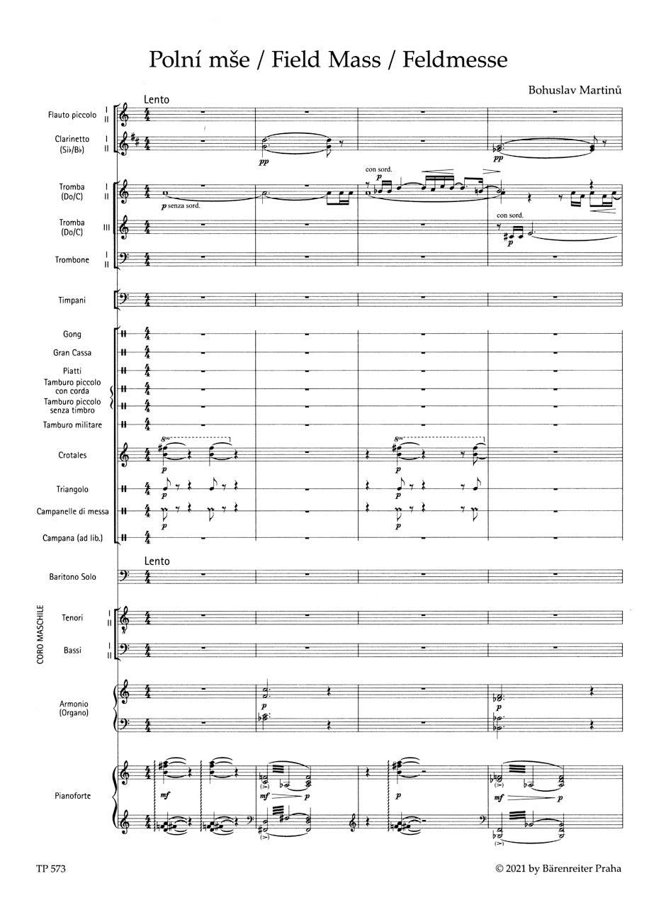 Martinů: Field Mass, H 279