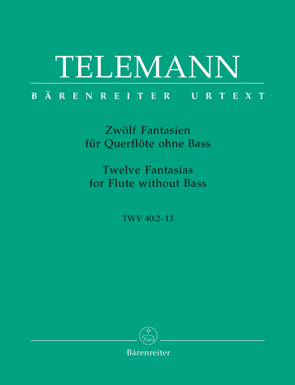Telemann: 12 Fantasias for Solo Flute, TWV 40:2-13