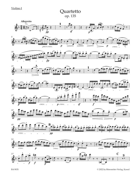 Beethoven: String Quartet in F Major, Op. 135