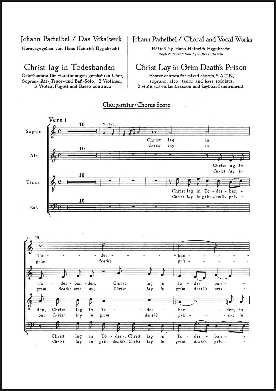 Pachelbel: Christ lay in grim death's prison