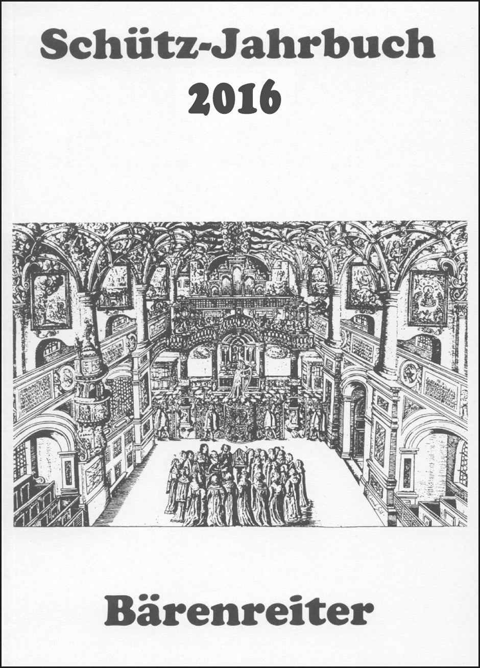 Schütz-Jahrbuch 2016 (38. Jahrgang)