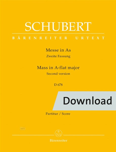 Schubert: Mass in A-flat Major, D 678