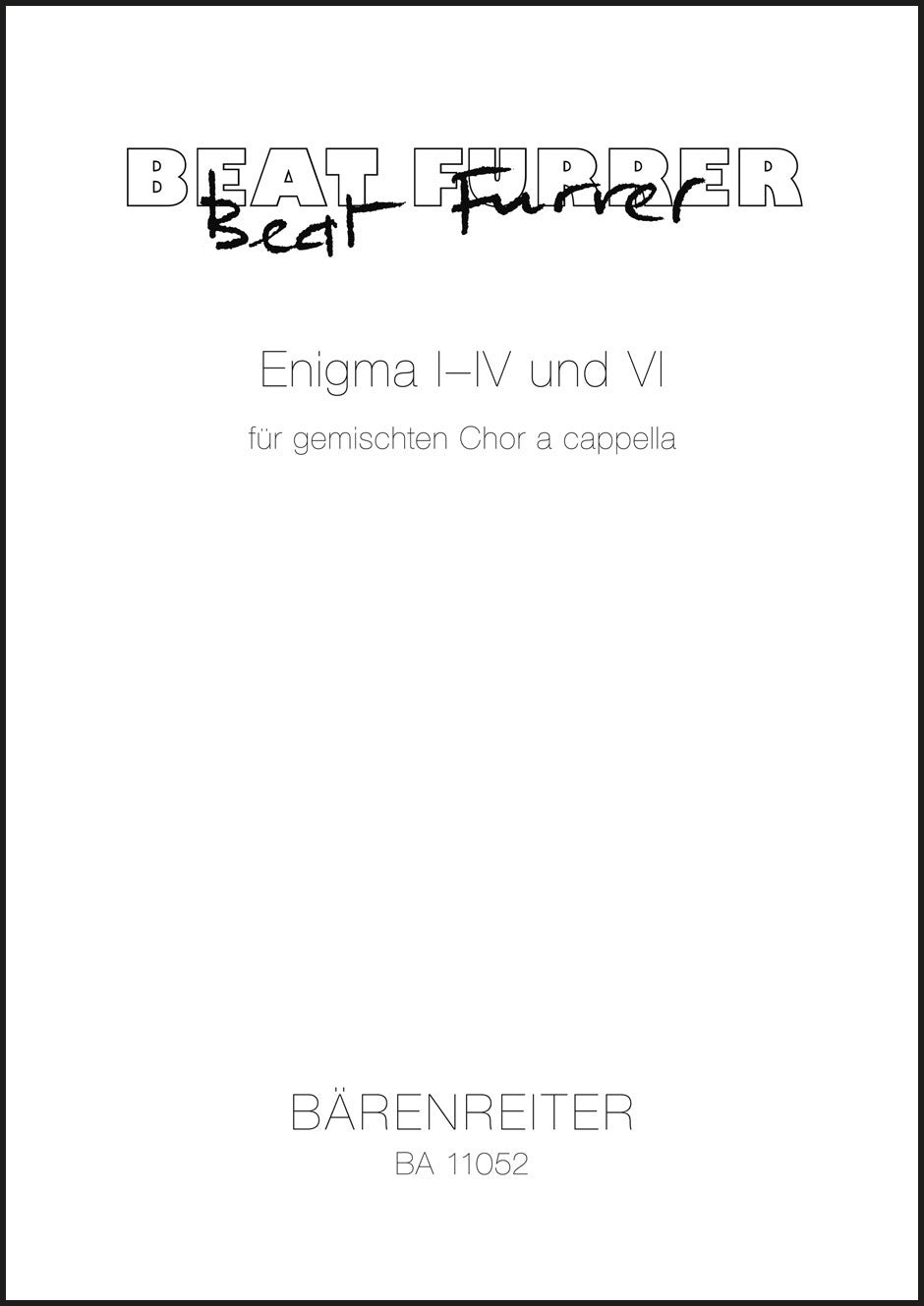 Furrer: Enigma I-IV and VI