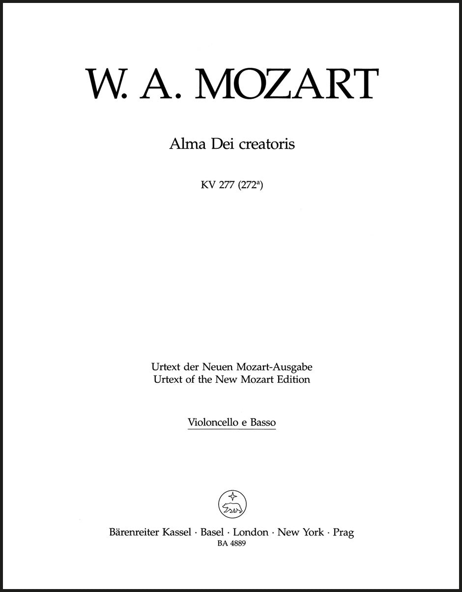 Mozart: Alma Dei creatoris, K. 277 (272a)