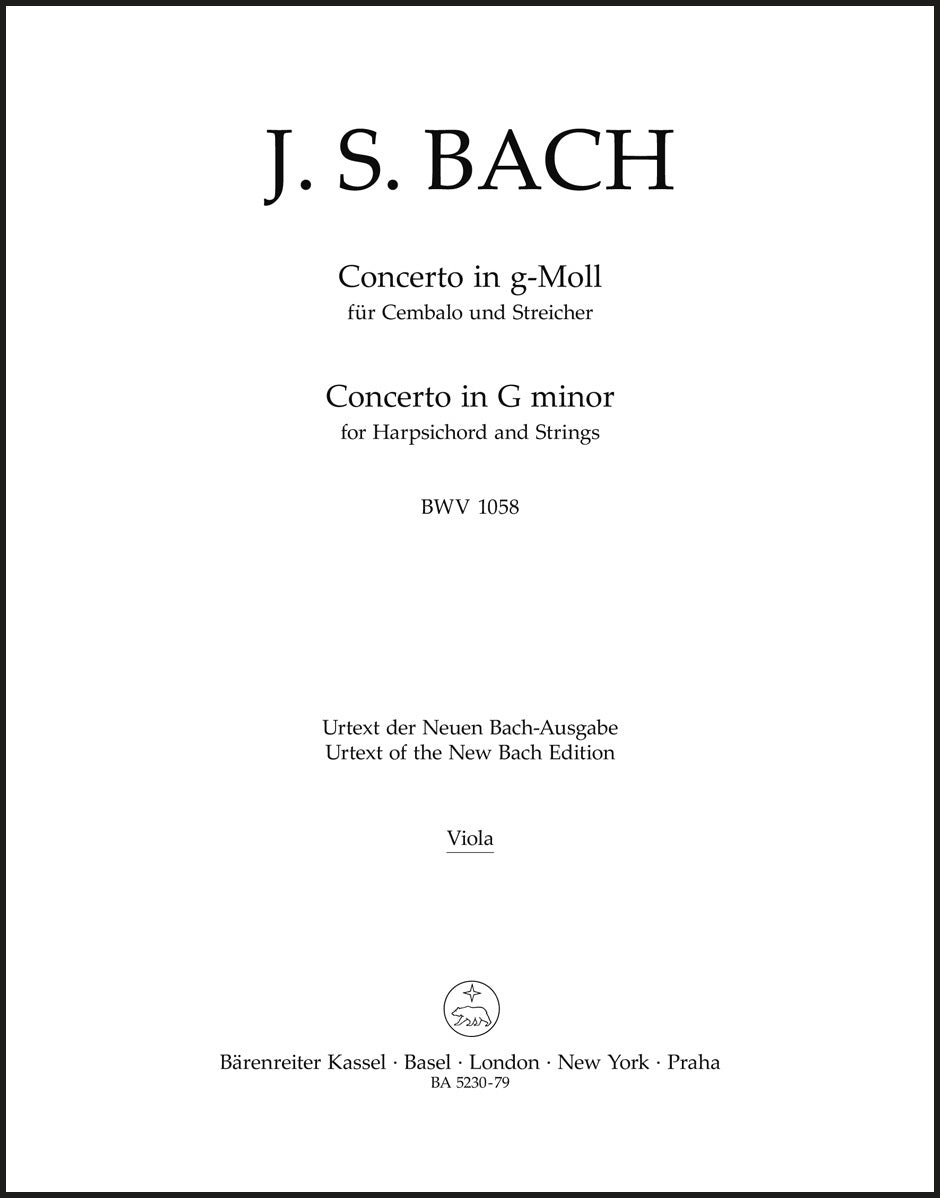 Bach: Harpsichord Concerto No. 7 in G Minor, BWV 1058