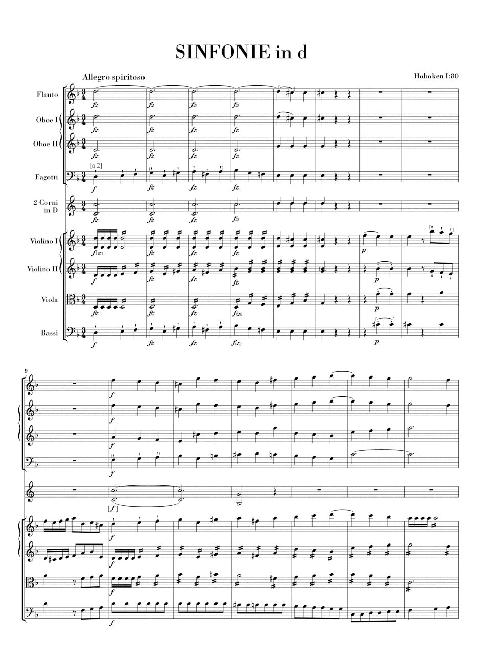 Haydn: Symphony in D Minor, Hob. I:80