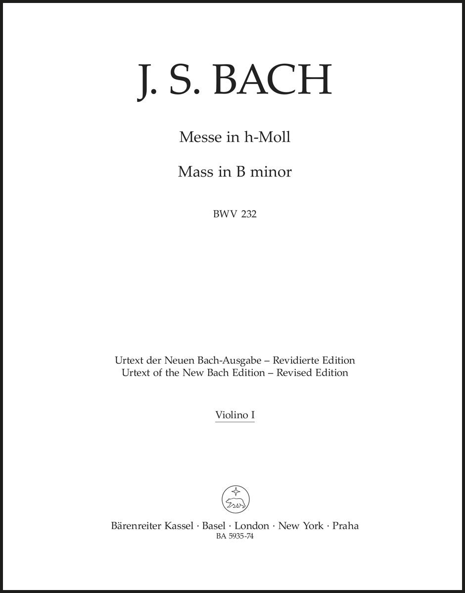 Bach: Mass in B Minor, BWV 232