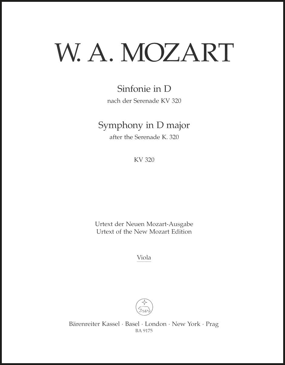 Mozart: Symphony in D Major