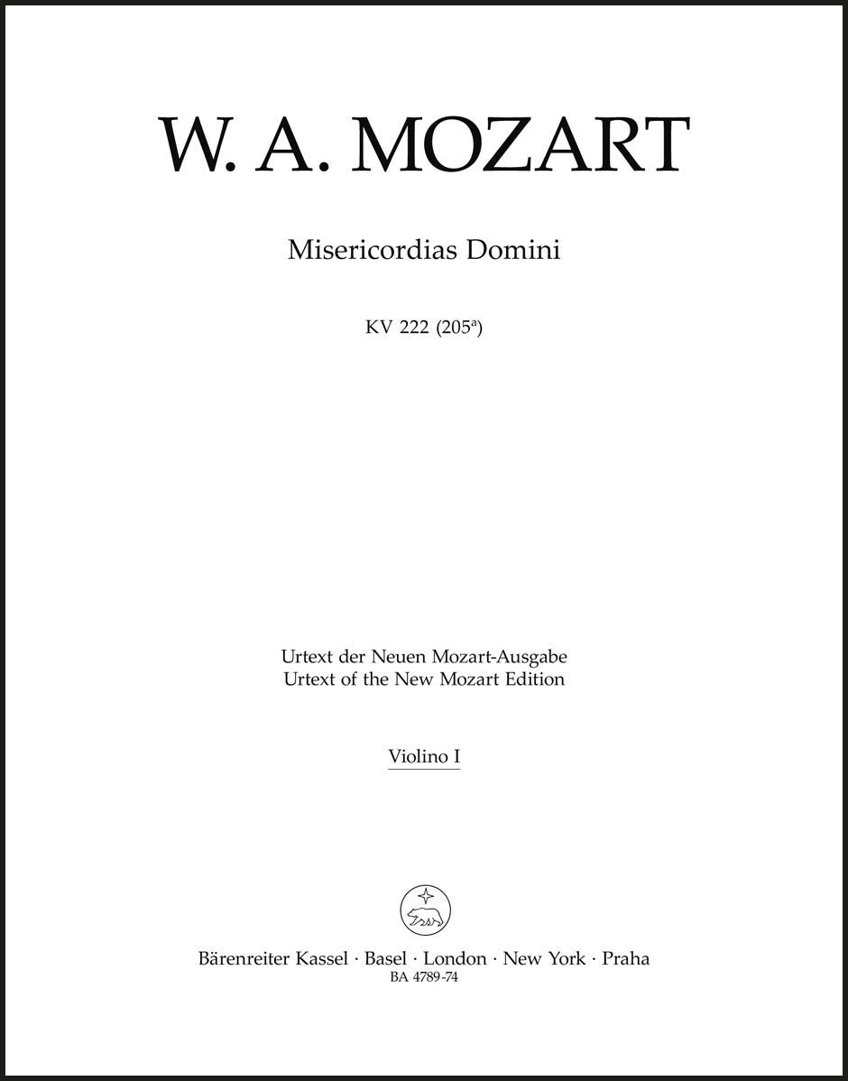 Mozart: Misericordias Domini, K. 222 (205a)