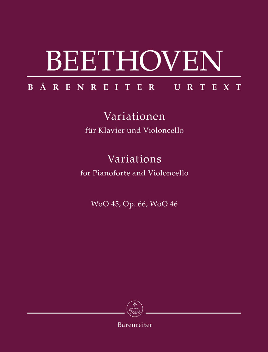 Beethoven: Variations for Cello and Piano