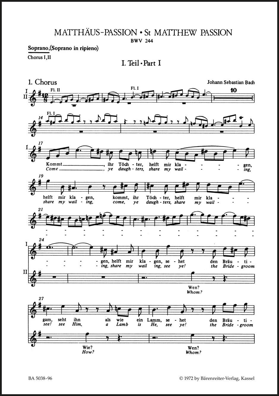 Bach: St. Matthew Passion, BWV 244
