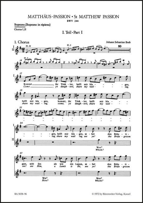 Bach: St. Matthew Passion, BWV 244