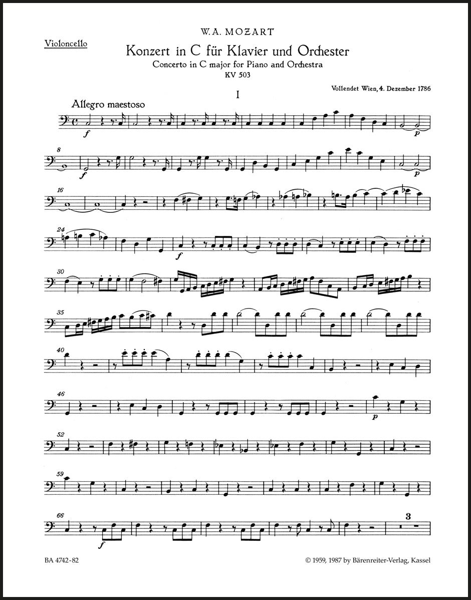 Mozart: Piano Concerto No. 25 in C Major, K. 503