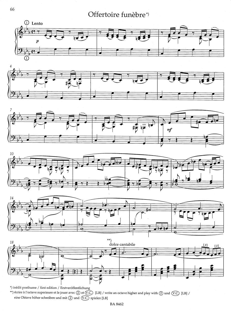 Boëllmann: Heures mystiques - Entrées, Offertoires, Offertoire funèbre