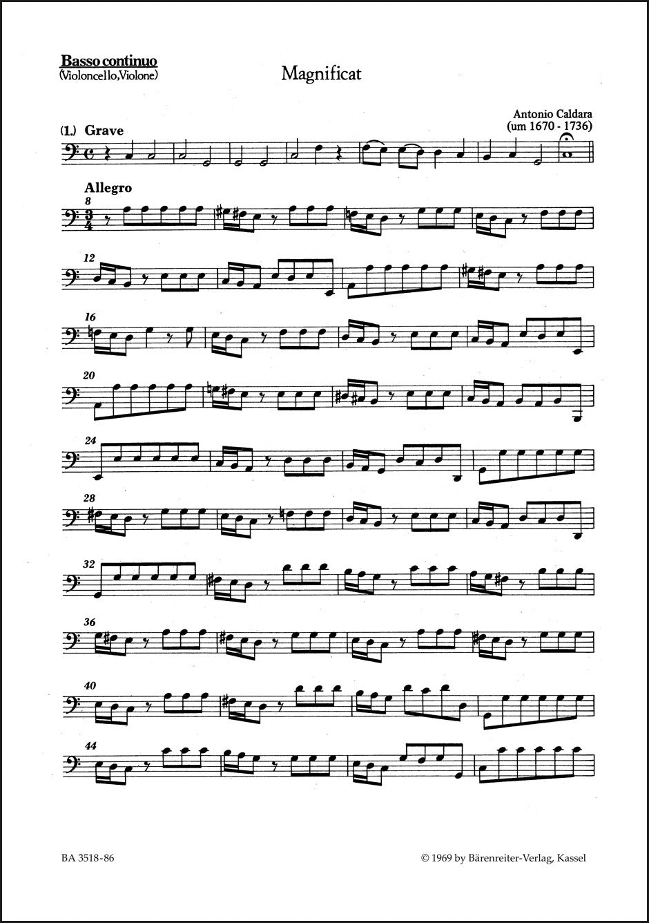 Caldara: Magnificat in C Major