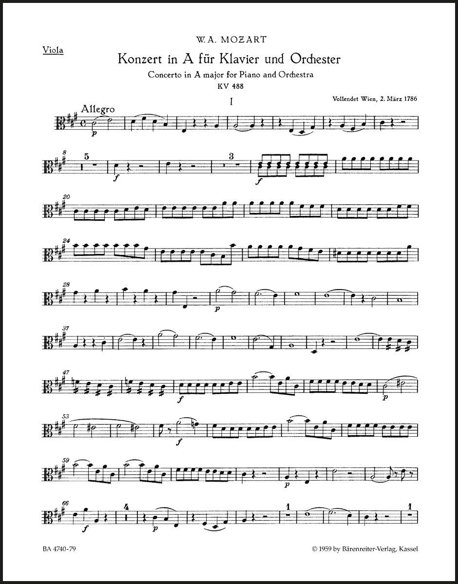 Mozart: Piano Concerto No. 23 in A Major, K. 488