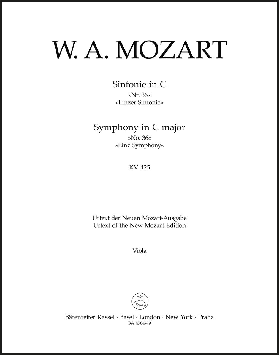 Mozart: Symphony No. 36 in C Major, K. 425