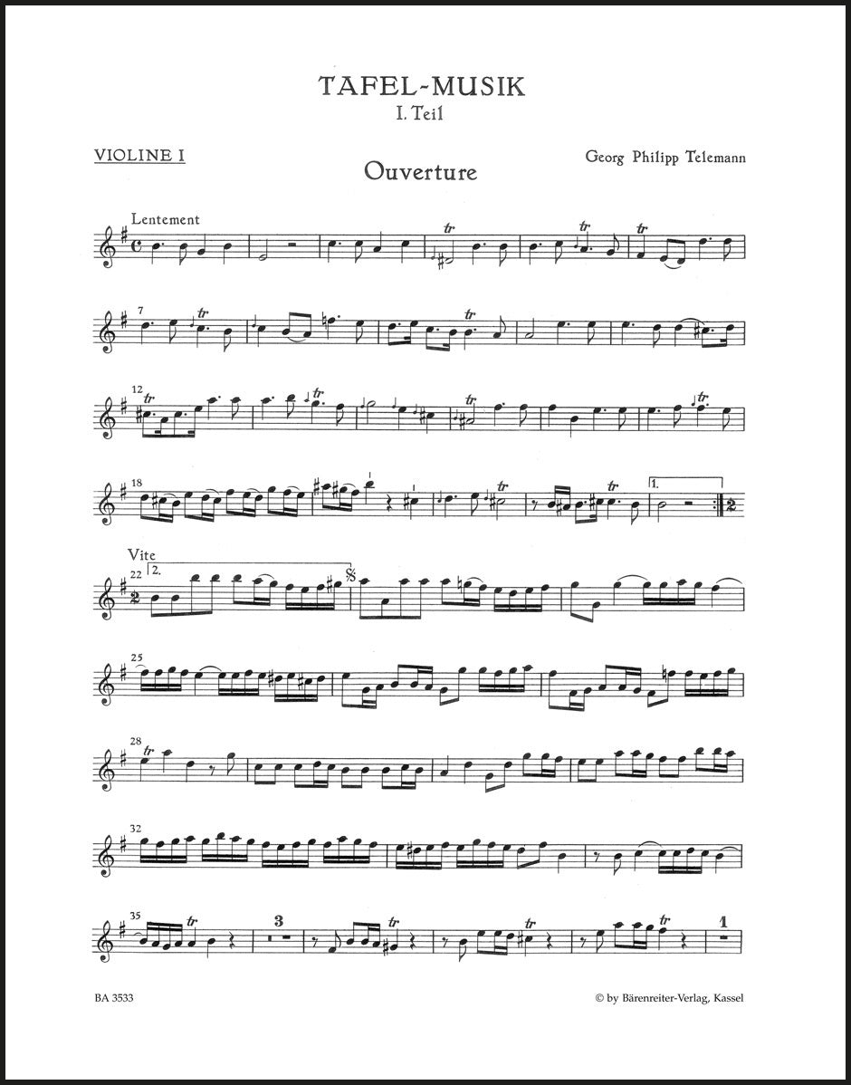 Telemann: Overture Suite and Conclusion in E Minor TWV 55:e1 & 50:5