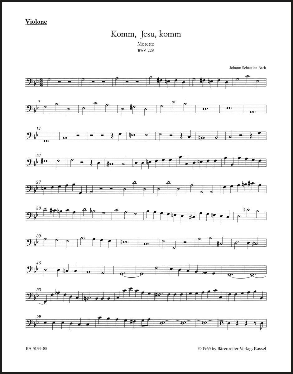Bach: Komm, Jesu, komm, BWV 229