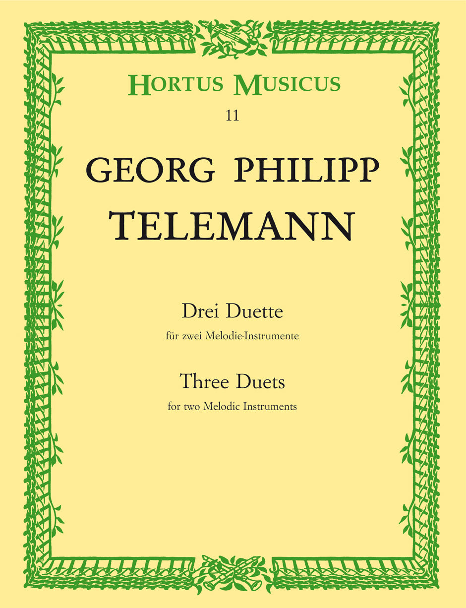 Telemann: 3 Duets for Melodic Instruments