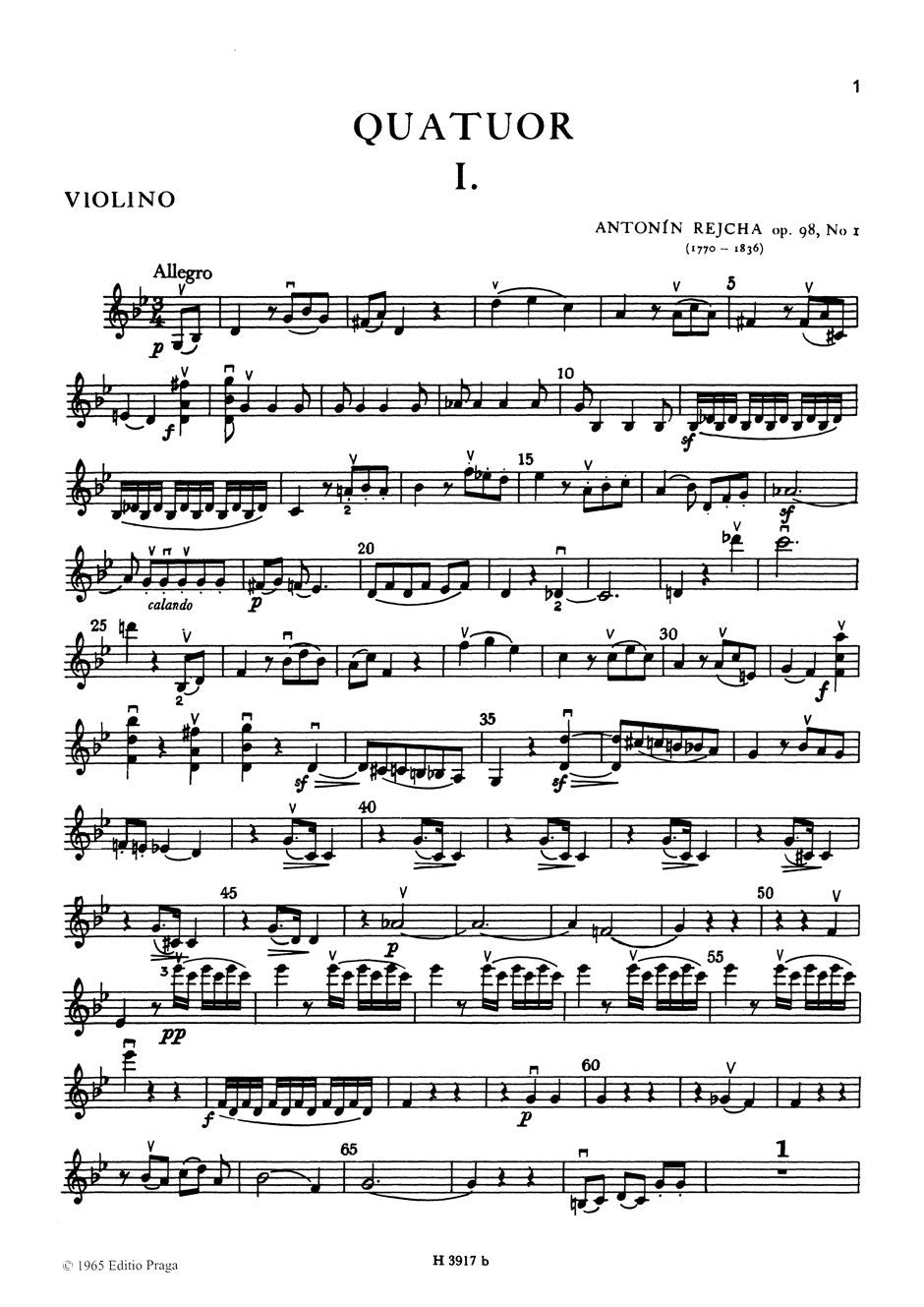 Reicha: 3 Quartets, Op. 98, Nos. 1-3