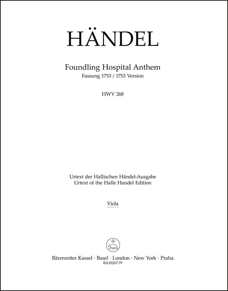 Handel: Foundling Hospital Anthem, HWV 268