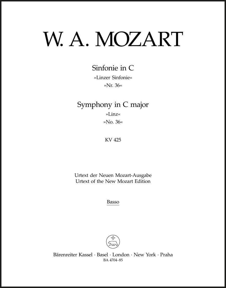 Mozart: Symphony No. 36 in C Major, K. 425