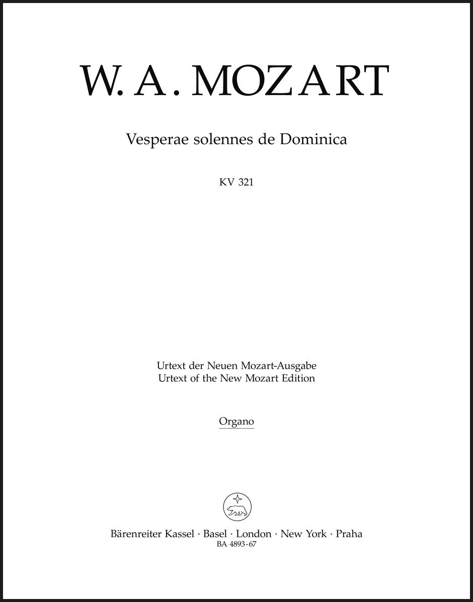 Mozart: Vesperae solennes de Dominica, K. 321