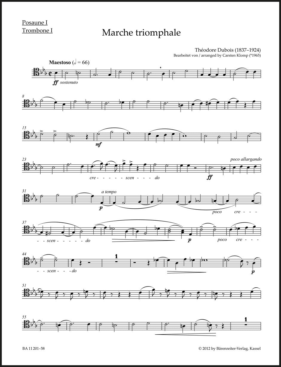 Dubois: Marche triomphale (arr. for organ & brass ensemble)