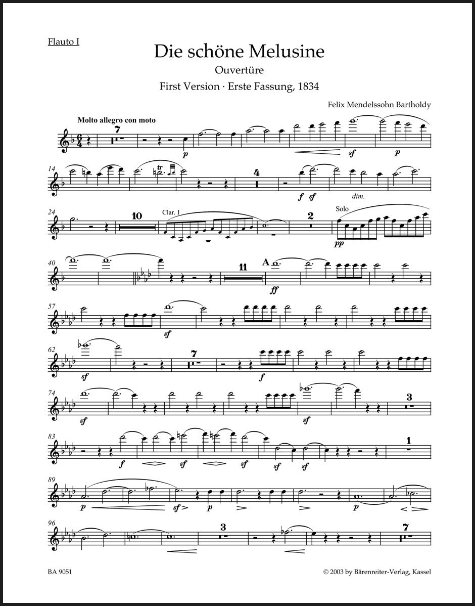 Mendelssohn: Die schöne Melusine, MWV P 12, Op. 32