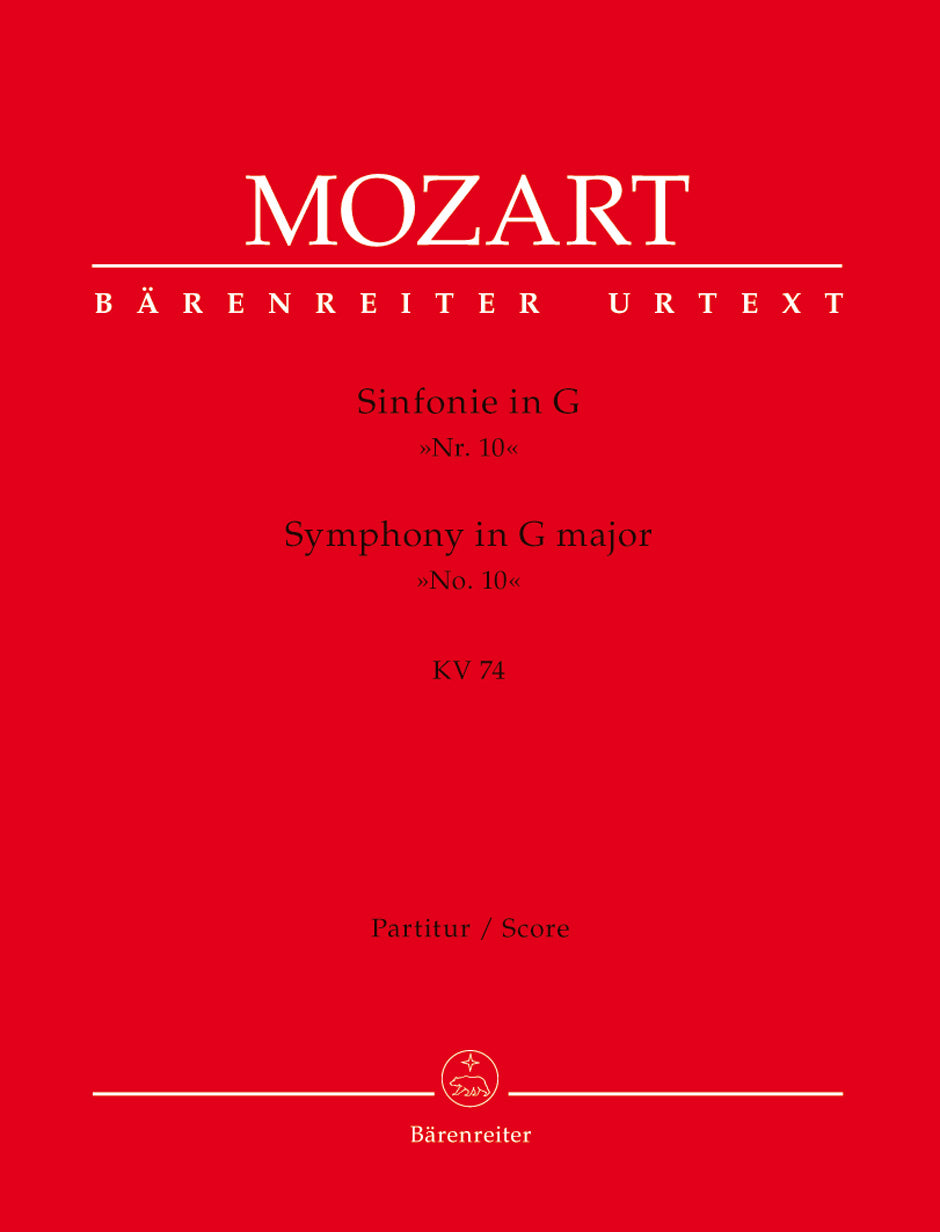 Mozart: Symphony No. 10 in G Major, K. 74
