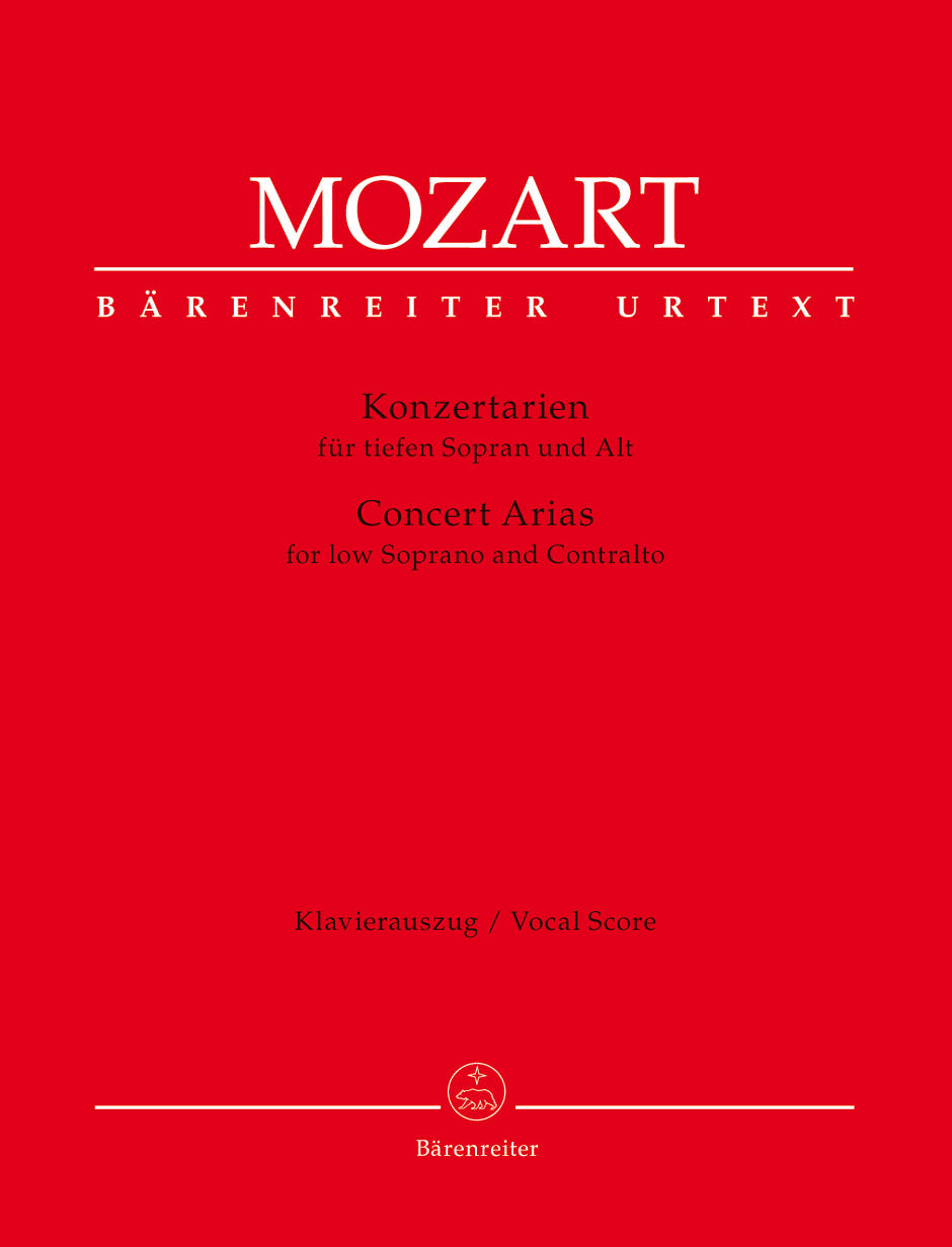 Mozart: Concert Arias for Low Soprano and Contralto