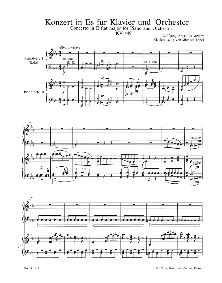 Mozart: Piano Concerto No. 14 in E-flat Major, K. 449